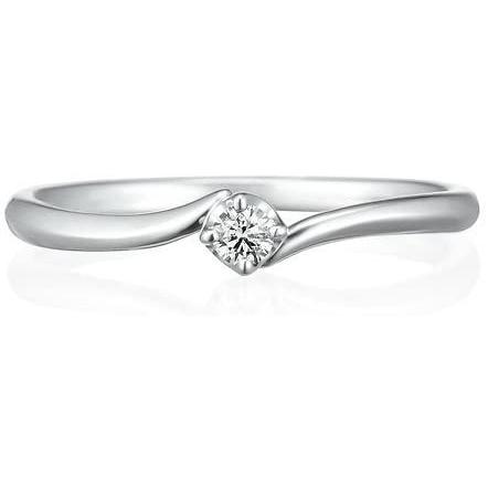 代引き人気 4℃ ヨンドシー プラチナ PT リング 日本サイズ6号