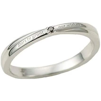 メール便無料 ストーンマーケット ワンストーン刻印デザインペアリング メンズ Sprs 1805 17号 ホワイトゴールド色 ベビーリング Www Gatorheatandair Com