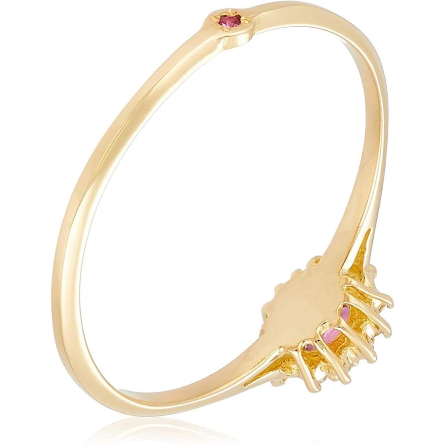 【国産】 [リトルエンブレム] little emblem K18天然石取り巻きリング LE-AR174 日本サイズ7号 【DGJ1126150691】(39309円)