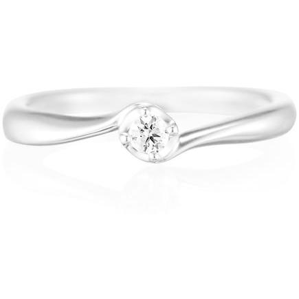 海外品 4℃ (ヨンドシー) ウェーブライン ダイヤモンドK10ホワイトゴールド(WG)リング 日本サイズ12号 110746143201 【7667239135】(26763円)