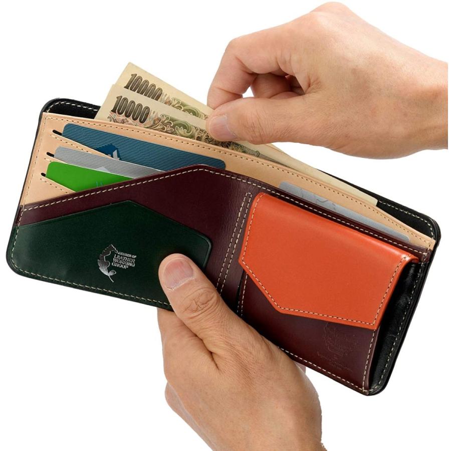 （アトリエ ヒロ）Atelie HIRO LWGシリーズ 二つ折り財布 メンズ 財布 折り財布 札入れ OH-AH-085 (ブラック) アトリエ ヒロ Atelie HIRO LWGシリーズ 二つ折り財布 メンズ 財布 折り財布 札入れ OH AH ブラック