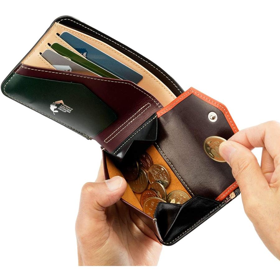 （アトリエ ヒロ）Atelie HIRO LWGシリーズ 二つ折り財布 メンズ 財布 折り財布 札入れ OH-AH-085 (ブラック) アトリエ ヒロ Atelie HIRO LWGシリーズ 二つ折り財布 メンズ 財布 折り財布 札入れ OH AH ブラック