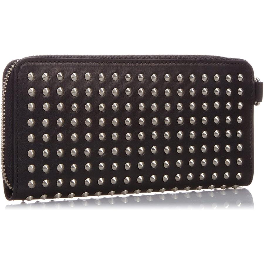 新入荷！ [パトリック ステファン] 財布 長財布 ラウンドファスナー 丸ピラミッドスタッズ 牛革 シルバー 【AA7423149316】(25911円)