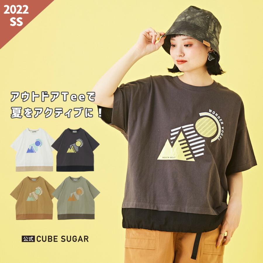 アメカジ レディース トップス Tシャツ キャンプ レジャー カジュアル ストリート 春 夏 Cube Sugar キューブシュガー And Cube Sugarヤフー店 通販 Yahoo ショッピング