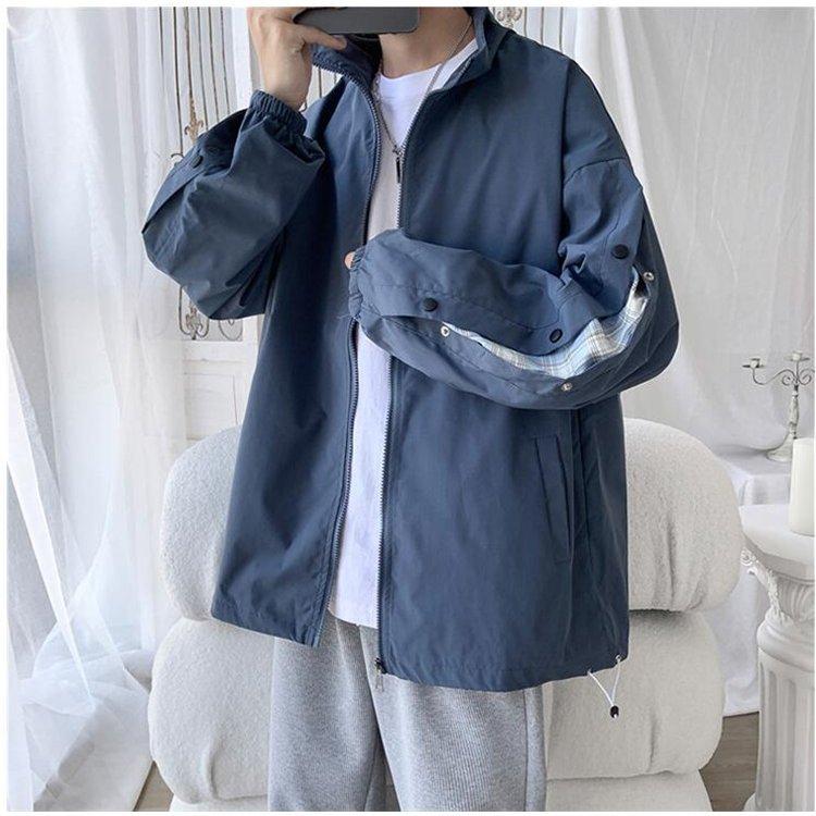 公式 ジャケット メンズジャケット 春コート スプリングコート 野球服 メンズジャケット コート メンズ マウンテンパーカー ジャケット 春秋 はおりジャケット アウターかっこいい カットソー クルーネック アンサンブル 新作上着