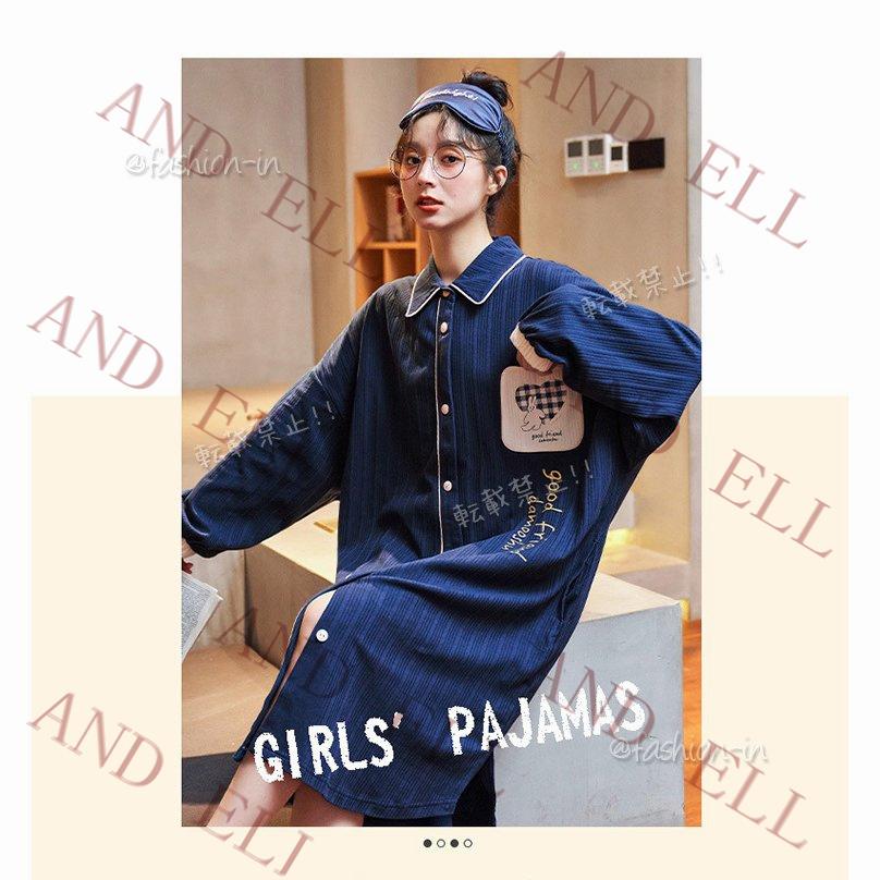 パジャマ ルームウェア レディース 秋 長袖パジャマ 綿100 ルームウェア ルームワンピ ワンピースパジャマ 可愛い 前開き 部屋着 女性 寝間着 ゆったり 夏セール開催中 Max80 Off