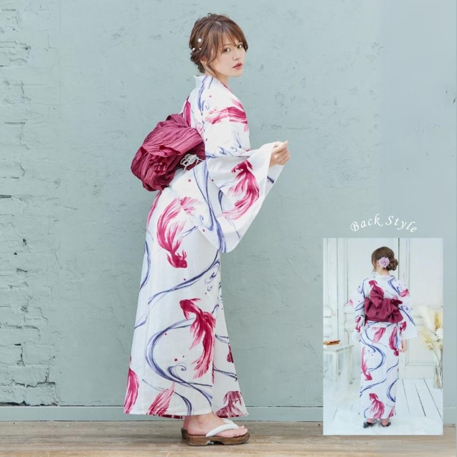 お任せ下駄+お任せ白兵児帯+黄色系帯締めつき◆大人浴衣◆紫水芭蕉咲く古典ゆかた お任せ下駄+お任せ白兵児帯+黄色系帯締めつき◇大人浴衣