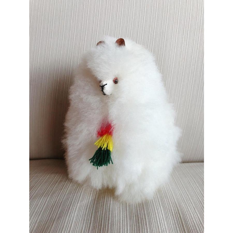 アルパカぬいぐるみ かわいい リアル ふわふわ モコモコ 白ホワイト