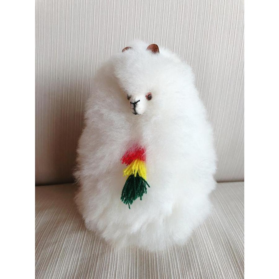 アルパカぬいぐるみ かわいい リアル ふわふわ モコモコ 白ホワイト