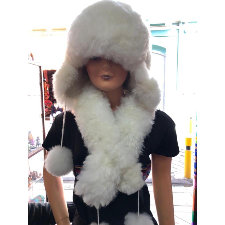 べビーアルパカファー100％ マフラーハットセット（送料無料