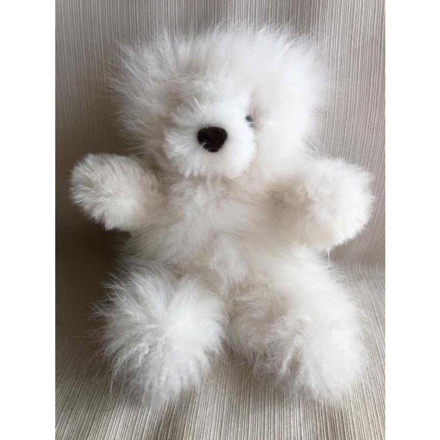 ベビーアルパカぬいぐるみ(クマ) ベビーアルパカ ぬいぐるみ白 くま ふわふわ 高品質リアル : アンデス