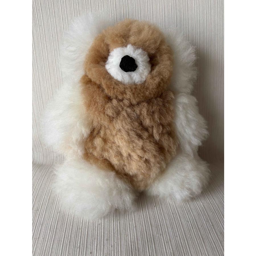 アルパカ毛 ぬいぐるみ くま リアル コンビネーションカラー