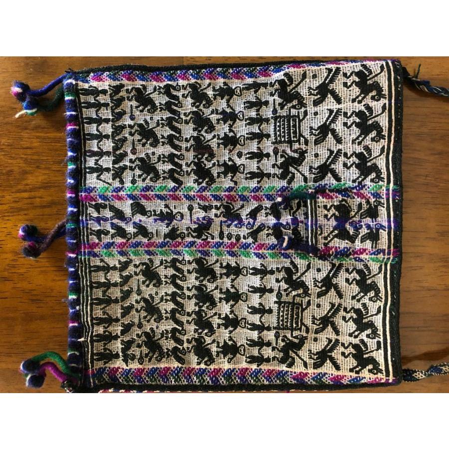 南米 ボリビア 織物 タラブコ織タペストリー 南米 ボリビア 織物