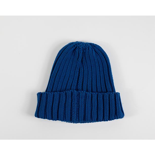 父の日　ギフト包装無料　USA　COTTON100%　KNITCAP　 BLUE｜andfactory｜02