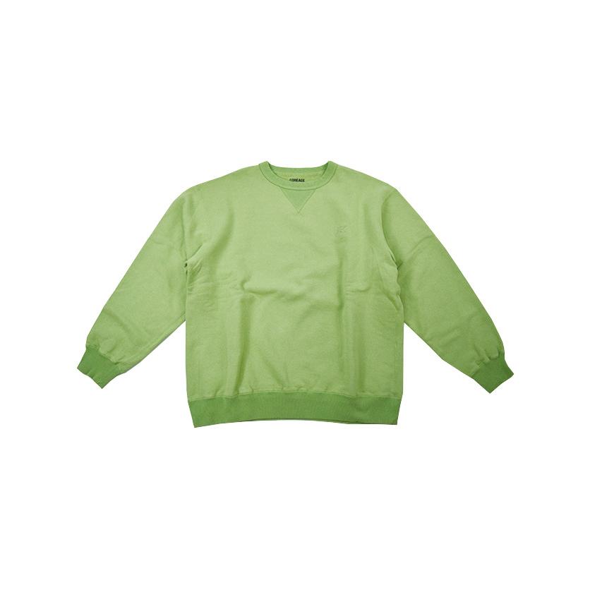 クルーネック スウェット ライムグリーン M L XL メンズ