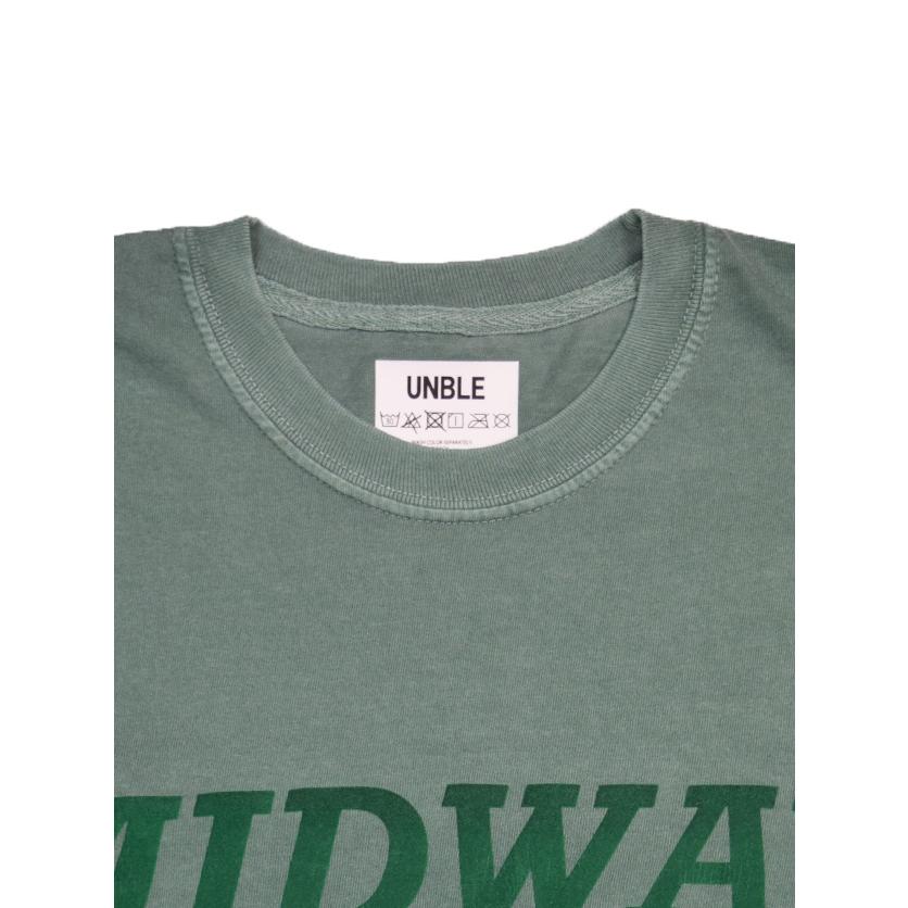 父の日　ギフト包装無料　UNBLE　アンブル　MIDWAY　フロッキープリント　フロストTシャツ　半袖　クルーネック　6色　S　M　L　XL｜andfactory｜07