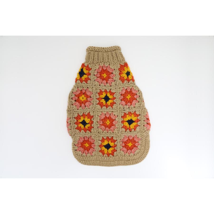 犬服 GE Granny Patchwork Dog Sweater Wag Mall / GE Granny Patchwork Dog Sweater