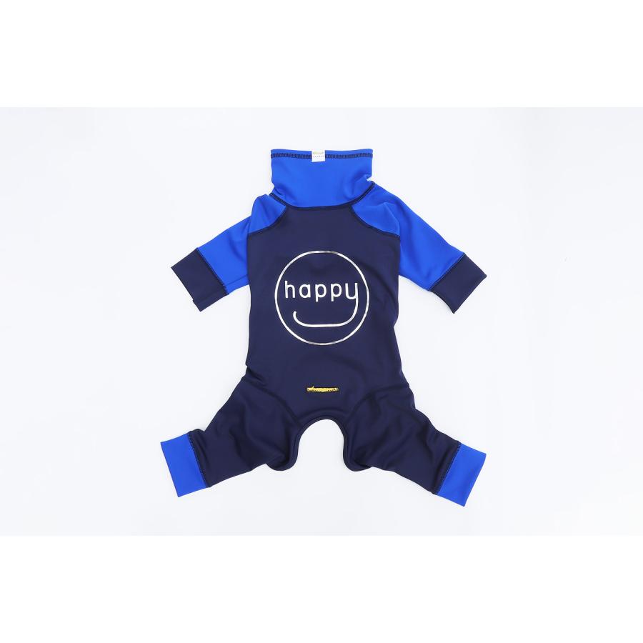 犬服 GEORGE｜ジョージ happy 4legs / ECO BLUE 5号 春夏 犬の服 ワンコ服 ドッグウェア 小型犬 ロンパース 送料無料 おしゃれ かわいい 涼しい 水遊び 速乾の画像