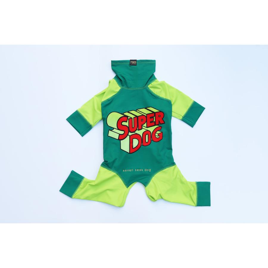 犬服 seven seas dog｜セブンシーズドッグ SUPER DOG 4legs / ECO BLUE 3-4号 春夏 犬の服 小型犬 ロンパース 送料無料 おしゃれ かわいい 涼しい 水遊びの画像