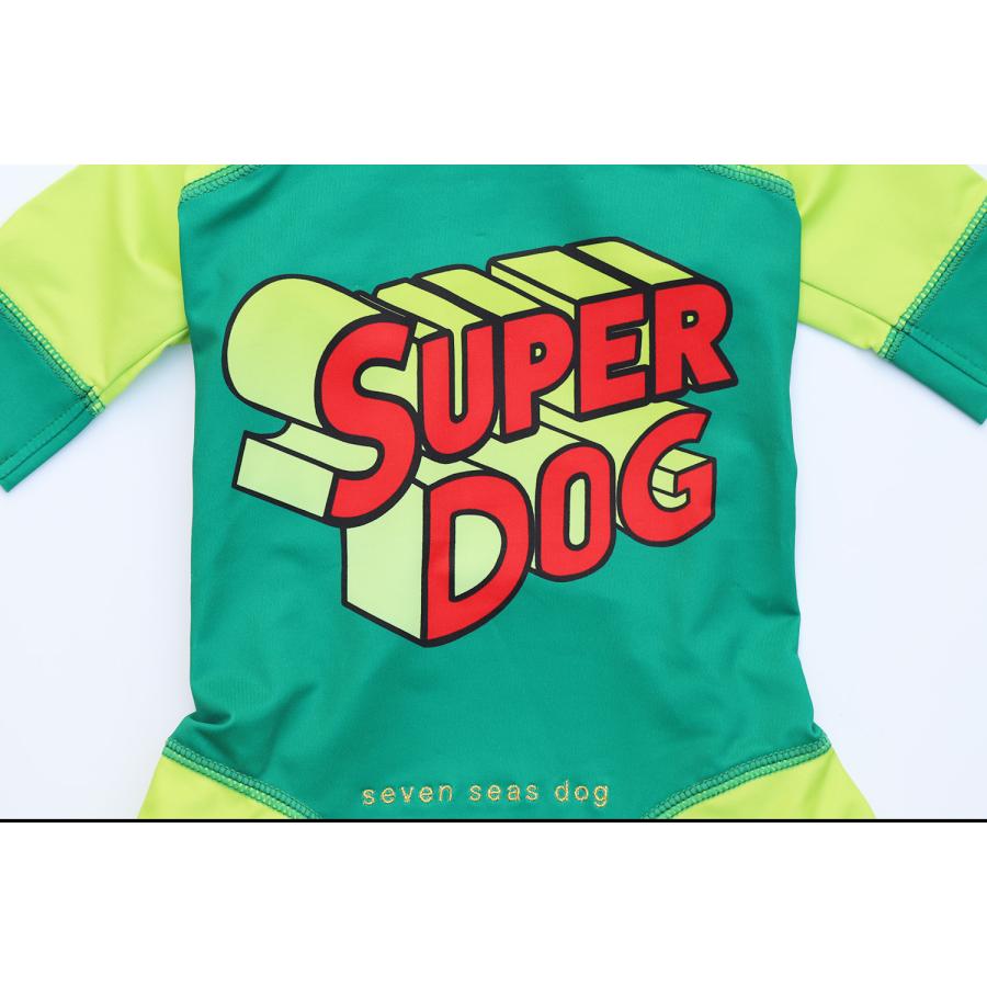 犬服 seven seas dog｜セブンシーズドッグ SUPER DOG 4legs / ECO BLUE 3-4号 春夏 犬の服 小型犬 ロンパース 送料無料 おしゃれ かわいい 涼しい 水遊びの画像