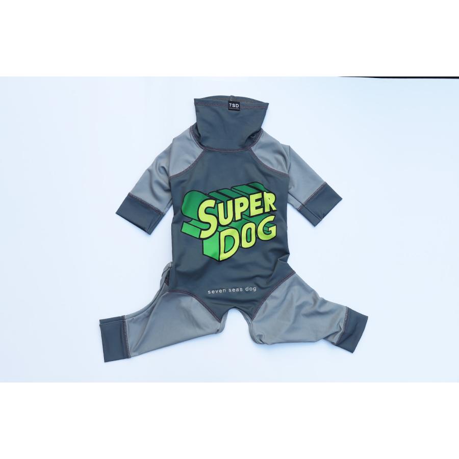 犬服 seven seas dog｜セブンシーズドッグ SUPER DOG 4legs / ECO BLUE 3-4号 春夏 犬の服 小型犬 ロンパース 送料無料 おしゃれ かわいい 涼しい 水遊びの画像