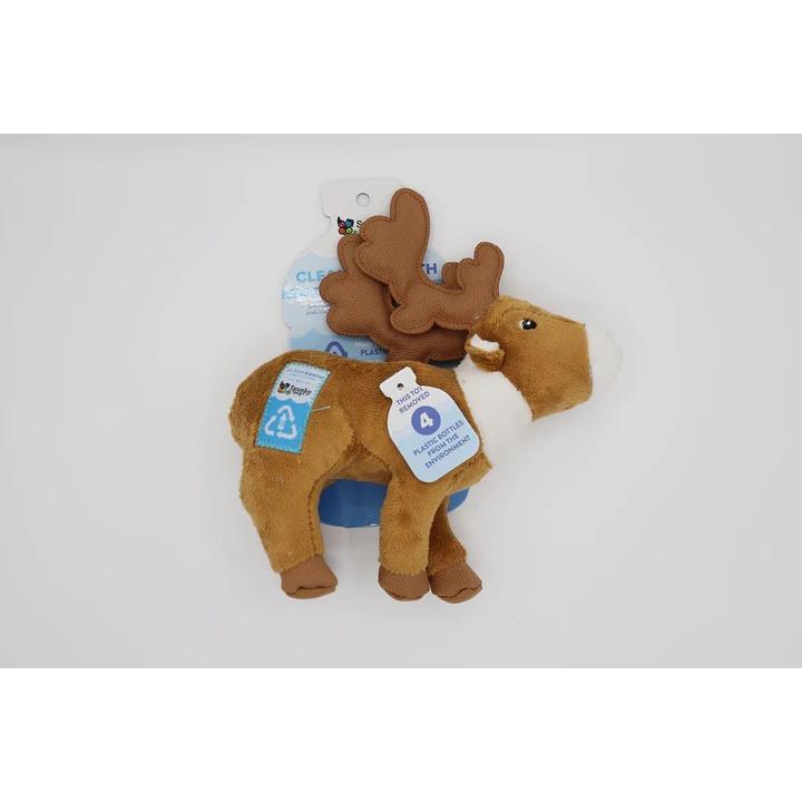 Spunky Pup CLEAN EARTH PLUSH TOY CARIBOU S spu 022 