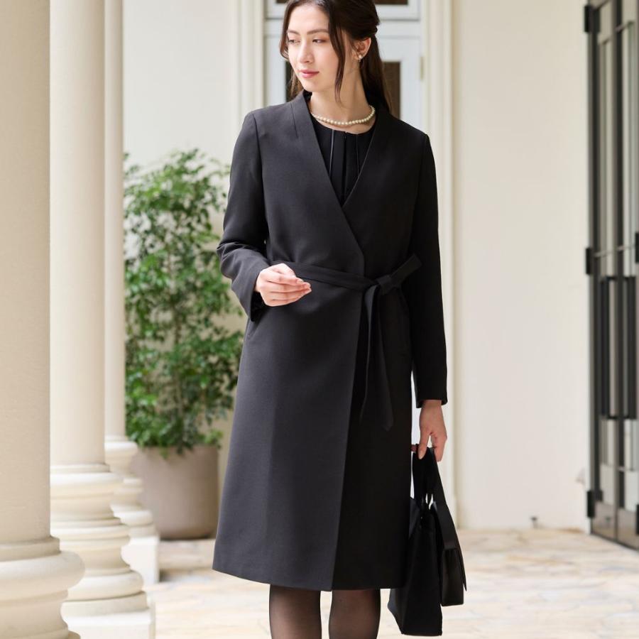 フォーマルコート レディース ロングコート 黒 礼服 喪服 フォーマルコート レディース ロングコート 黒 礼服 喪服