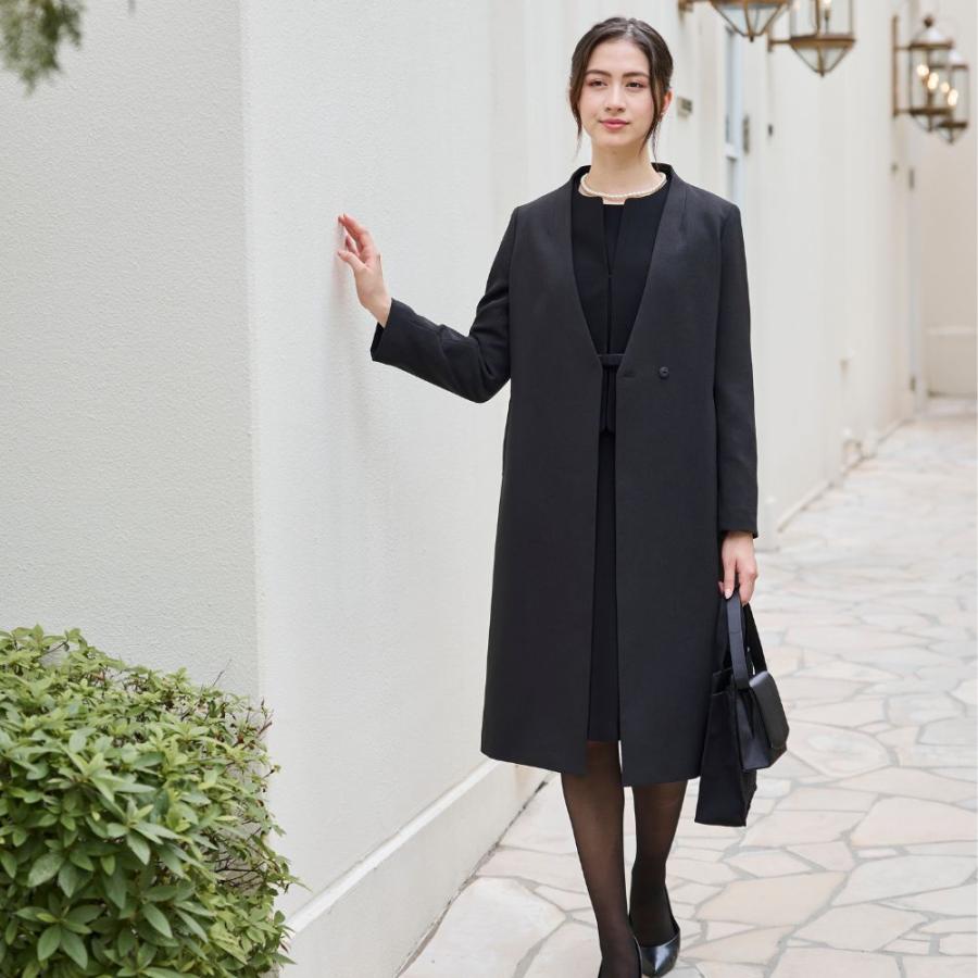 フォーマルコート レディース ロングコート 黒 礼服 喪服 フォーマルコート レディース ロングコート 黒 礼服 喪服