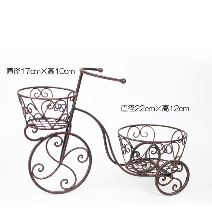 フラワースタンド アイアン製 三輪車 花台 ポット2点 鉢置き 花置き台 トライシクルプランター 自転車 ガーデンオブジェ 玄関 庭 飾り A0094 Mrt アンドハウス Yahoo 店 通販 Yahoo ショッピング