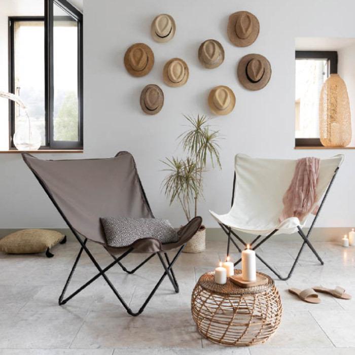 ガーデンチェア アウトドアチェア 折りたたみ イス バタフライチェア