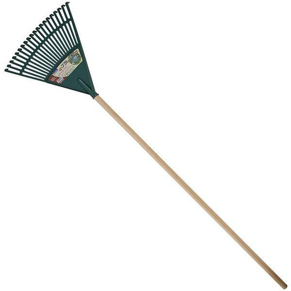 熊手 くまで クマデ 木柄 平爪 プラスチック レーキ20本爪 Garden