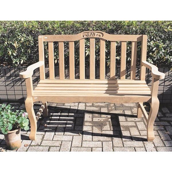 ベンチ ガーデンベンチ 木製 手作りベンチ チーク材 ガーデン家具ベンチ ガーデンファニチャー 完成品(46147円)