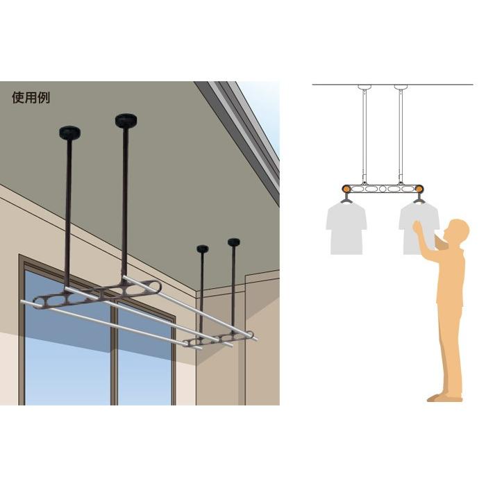 物干し 屋外 吊り下げ 川口技研 軒天用ホスクリーン 2本超ロングシャフトタイプ Z 215型 2本組 1セット 軒下天井吊り下げタイプ 物干金物 物干し掛け In0398 Msm アンドハウス Yahoo 店 通販 Yahoo ショッピング