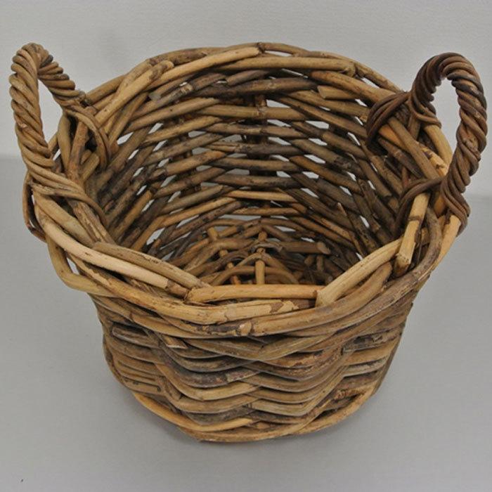 収納 かご バスケット 高級 籐(クブ材) 大型 ナチュラルラタン