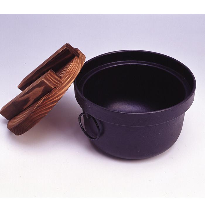 炊飯器 3合炊き 国産 鉄釜 美味しいご飯 3合用 直径20×高さ12.5cm 容量