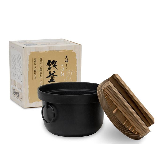 炊飯器 3合炊き 国産 鉄釜 美味しいご飯 3合用 直径20×高さ12.5cm 容量