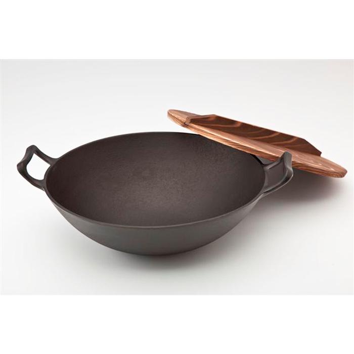 中華鍋 南部鉄器 南部鉄 鋳鉄 直径36.5×高さ15cm（取手含む） 重量約