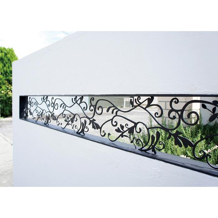 アルミパネル 外壁 DIY 2枚セット アールデコ アイアン 壁飾り 外壁