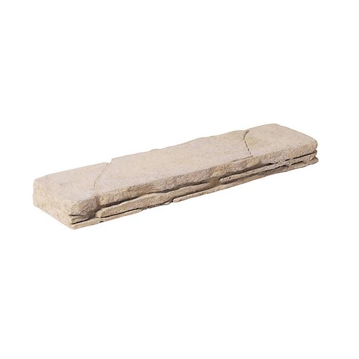 ブロック 花壇 塀 アプローチ エントランス ストーンフレア 30 Off マドック Z型用笠石 1個単位 Z型は片面模様です ライムストーン色 Diy ジロンデ