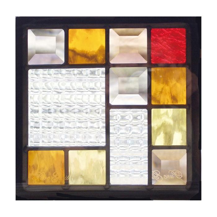 新作入荷 1台単位 幾何学模様 直線 0 0 D18mm D07 ピュアグラス0シリーズ 屋外壁 間仕切壁 建具 サッシ窓 強化ガラス ステンドグラス ガラスの表情が織りなす光と影が住宅に彩るステンドグラス レンガ