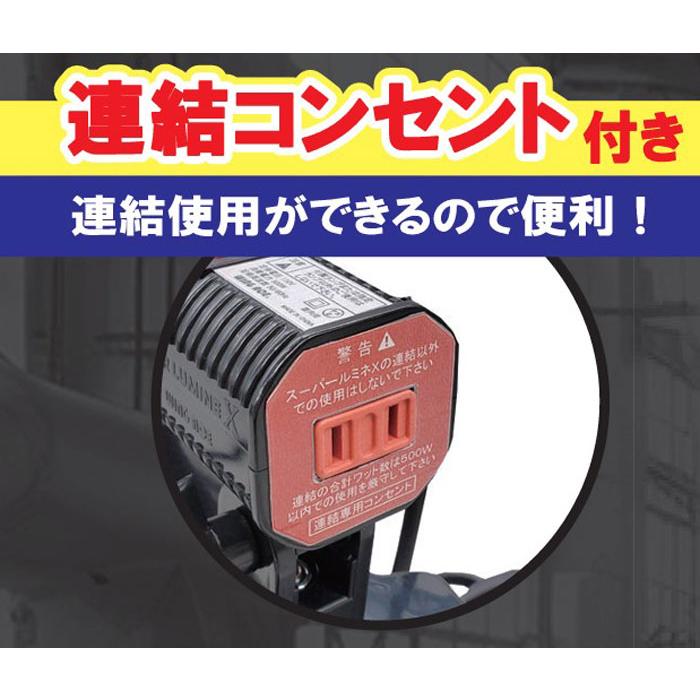led 投光器 100v スーパールミネ X 8500 PRO 75W マグネット付クリップ
