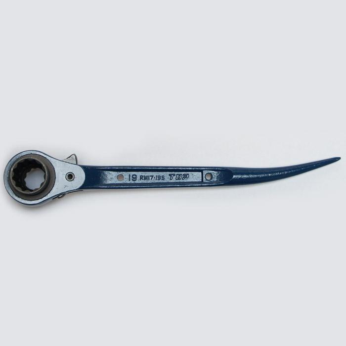 ラチェットレンチ TOP工業 ショートラチェットレンチ 17×19mm 全長