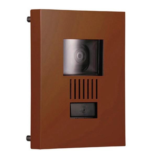 インターホンカバー おしゃれ インターフォンカバー ステンレス シンプル モダン ミュール ブラウン 装飾 玄関 門柱 屋外 外壁 エクステリア 外構