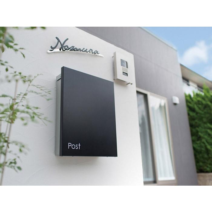 ポスト 郵便受け 壁掛け郵便ポスト デザインポスト ジョイ ブラック (T