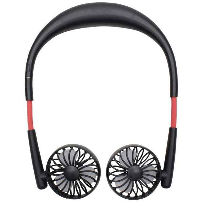 1000点セット　首掛け 扇風機 USB充電式 3段風量調節 羽なし 扇風機 首かけ ネック ツイン ファン 3段階風量 髪の毛巻き込み防止