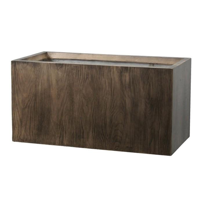 プランター 植木鉢 大型 ファイバープランター ラムダ ウッド 80×40×40cm ガーデニング 園芸用品