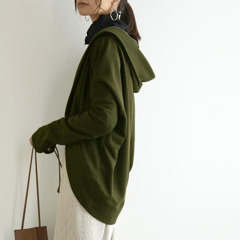 パーカー レディース 薄手 カーディガン 体型カバー 春 長袖 スウェット 羽織り トップス 黒 秋 夏 50代 40代 30代 20代 おしゃれ uvプロテクト | and it_ | 27