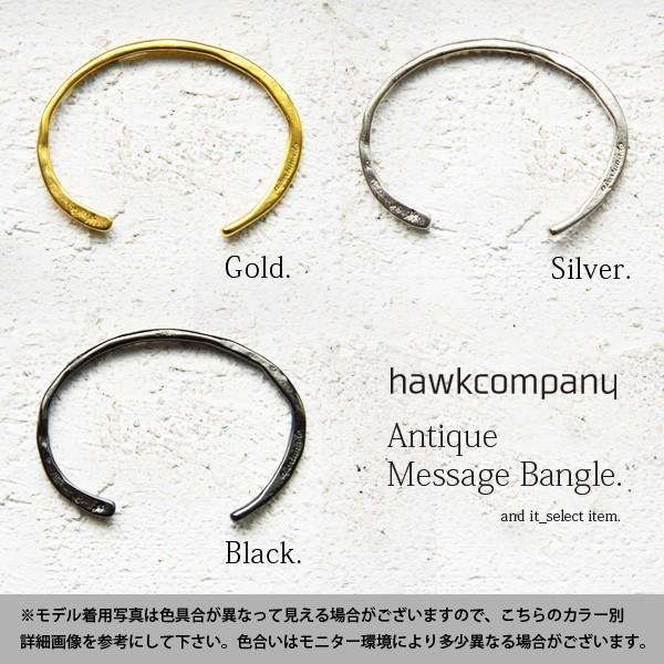 レディース ブレスレット バングル アンティーク ゴールド シルバー アクセサリー 男女兼用 | Hawk Company | 04