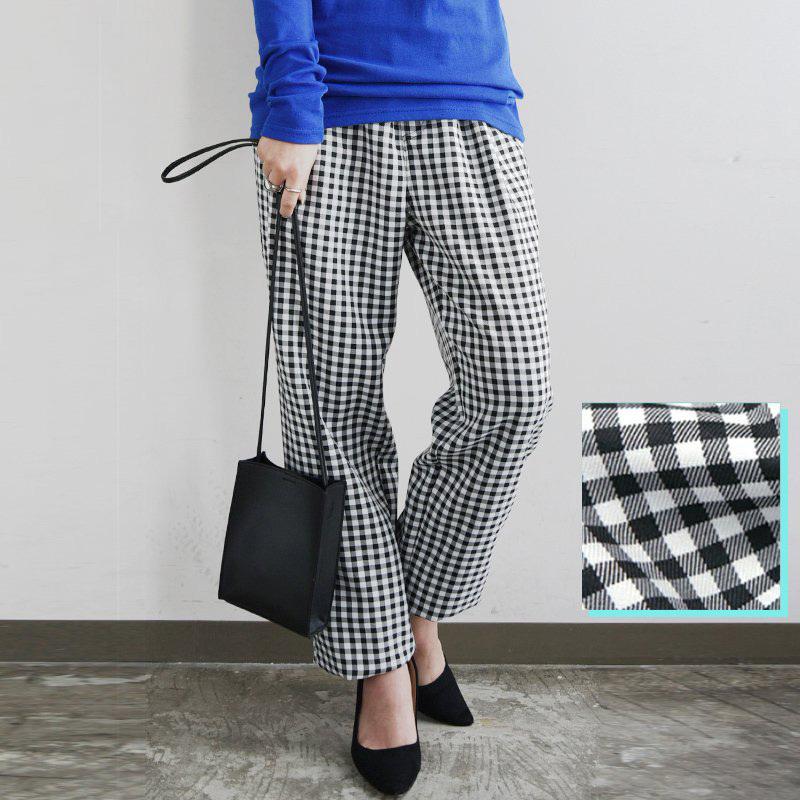 シェフパンツ レディース チェック 春 ロング 夏 テーパード 黒 白 ギンガム きれいめ パンツ ボトムス 50代 40代 30代 代 柄 ワイド おしゃれ アンドイット And It レディース 通販 Paypayモール