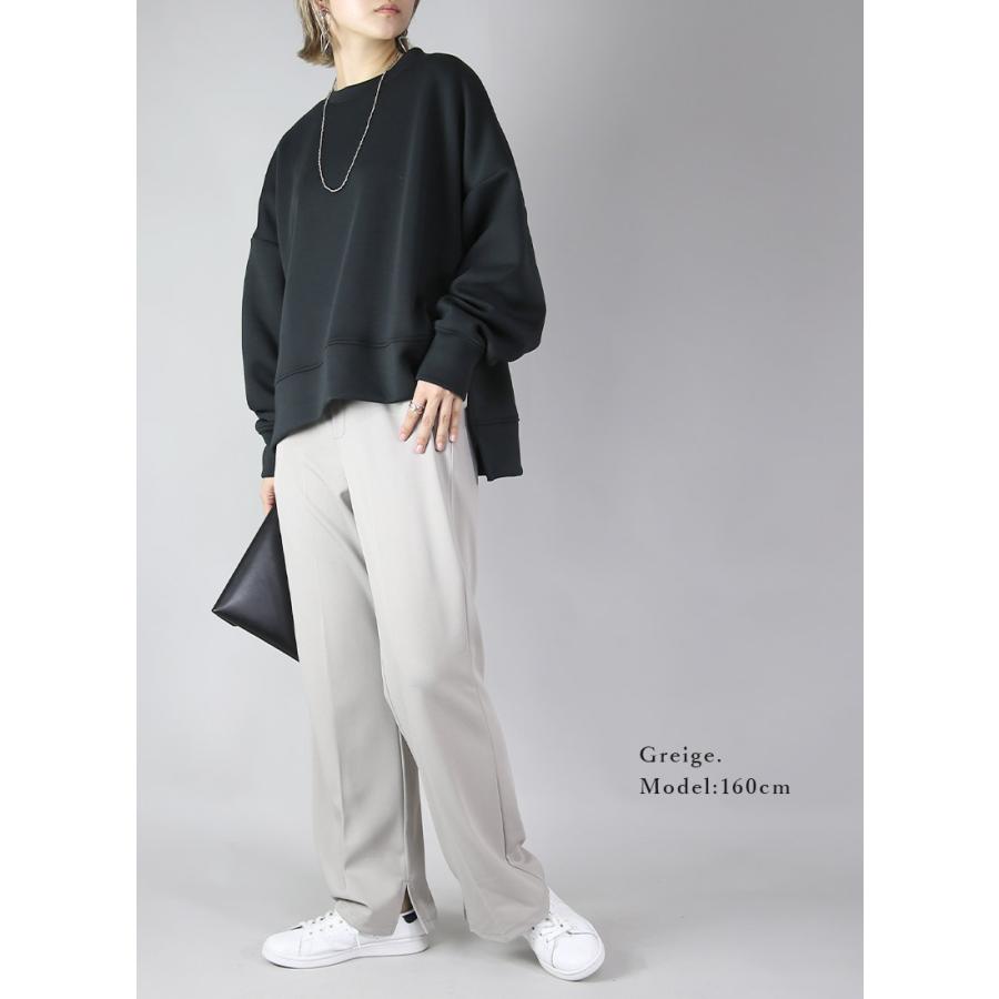 and it_ ストレートパンツ レディース ボトムス 黒 きれいめ